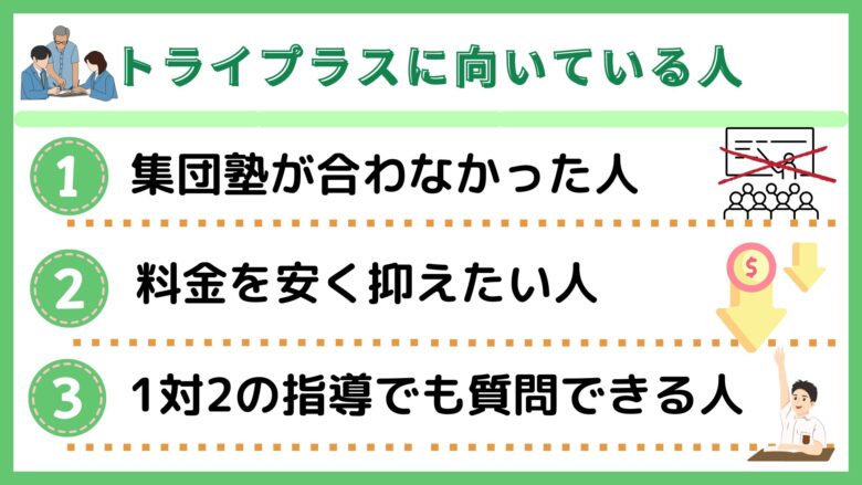 トライプラスに向いている人